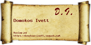 Domokos Ivett névjegykártya